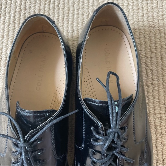 Cole Haan Caldwell Oxford black patent leather dress shoe main image 6